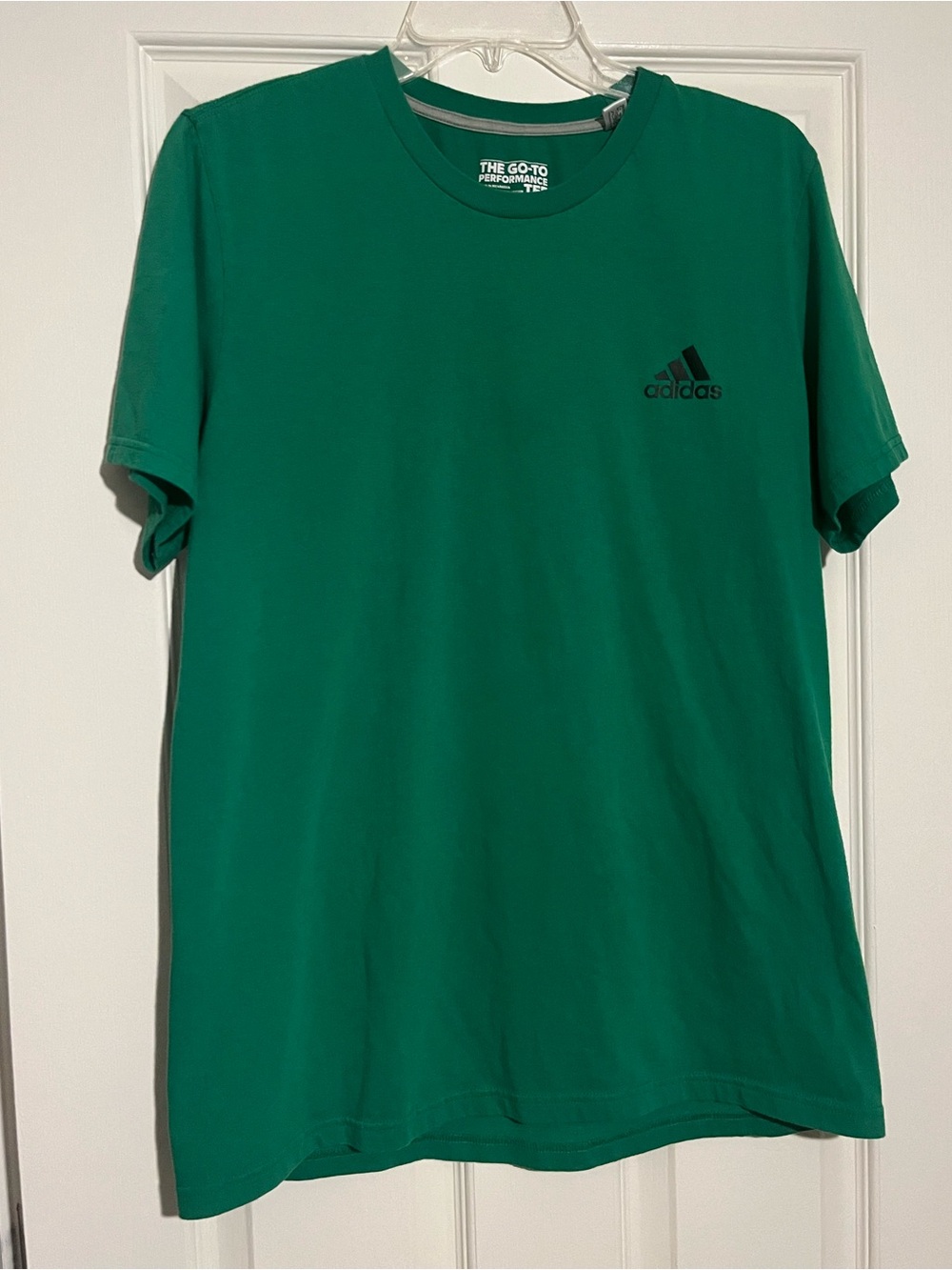 adidas Green Short-Sleeve Crew Neck Tee